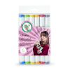 CreaChick merch - Brush en chisel Ohuhu markers set van 6 - Basic tone